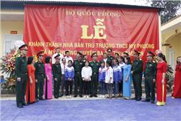 Khánh thành nhà bán trú tặng học sinh Trường THCS Mỹ Phương